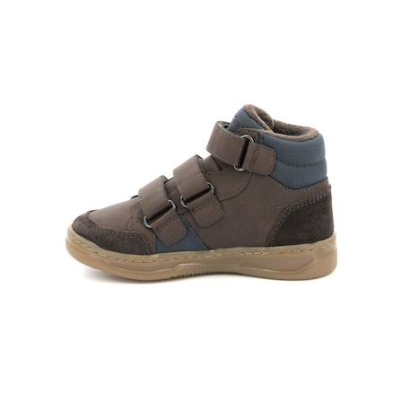 KICKERS Baskets hautes Kroisy marine BLEU+MARRON 8 - vertbaudet enfant 