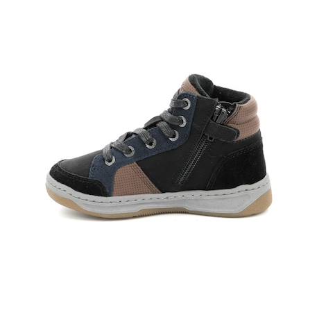 KICKERS Baskets hautes Kickosta marine MARRON+NOIR+VERT 8 - vertbaudet enfant 