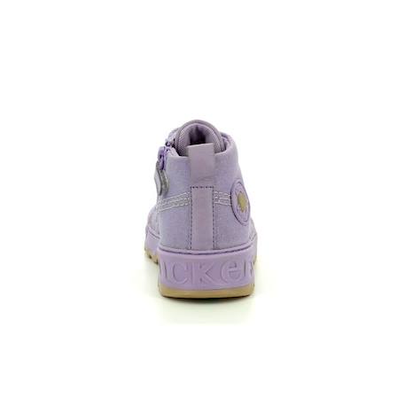 KICKERS Baskets hautes Kickrup BEIGE+VERT+VIOLET 11 - vertbaudet enfant 