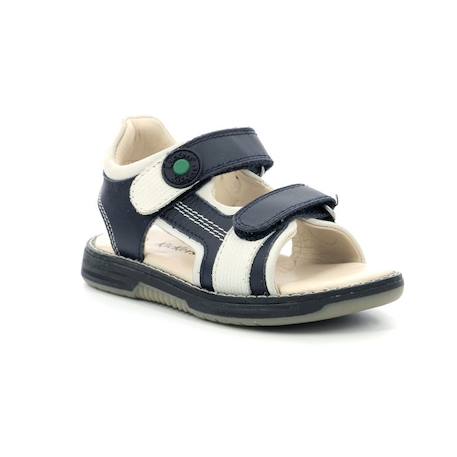 KICKERS Sandales Kickgalacxo camel BLEU+VERT 2 - vertbaudet enfant 