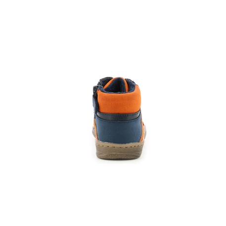 KICKERS Baskets hautes Lowell marine BLEU+NOIR 3 - vertbaudet enfant 