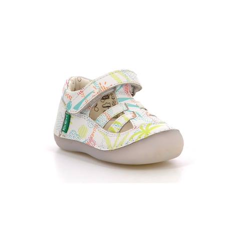 KICKERS Salomés Sushy BLANC+BLEU 2 - vertbaudet enfant 