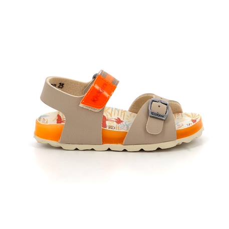 KICKERS Sandales Sostreet argent BEIGE+BLANC+BLANC 1 - vertbaudet enfant 