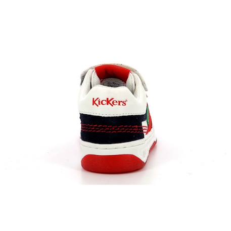 KICKERS Baskets basses Kalido Vert/blanc BLANC+BLANC 7 - vertbaudet enfant 