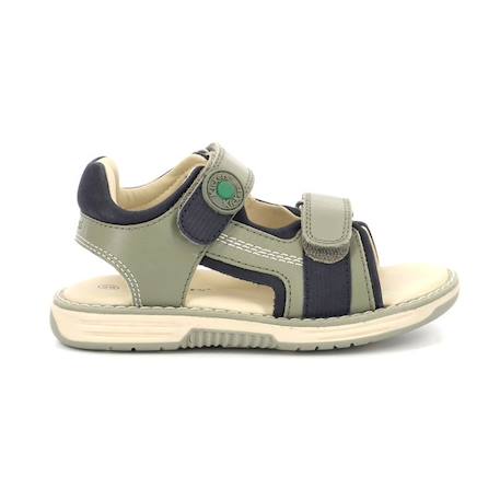 KICKERS Sandales Kickgalacxo camel BLEU+VERT 5 - vertbaudet enfant 