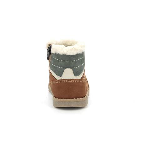 KICKERS Bottillons Nonotain camel MARRON 3 - vertbaudet enfant 