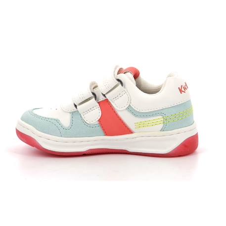 KICKERS Baskets basses Kalido Vert/blanc BLANC+BLANC 4 - vertbaudet enfant 