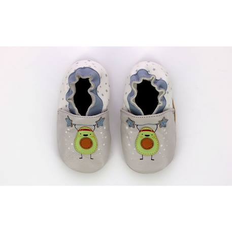 ROBEEZ Chaussons Heavy Day gris GRIS 2 - vertbaudet enfant 