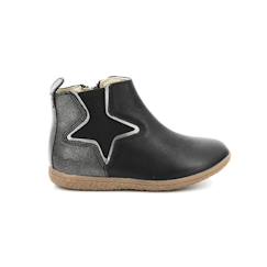 Chaussures-KICKERS Boots Vermillon noir