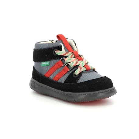 KICKERS Bottillons Kickbubblo bleu BLANC+BLEU+NOIR 10 - vertbaudet enfant 