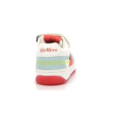 KICKERS Baskets basses Kalido Vert/blanc BLANC+BLANC+BLANC 3 - vertbaudet enfant 