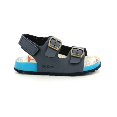 KICKERS Sandales Sunyva marine BLEU+GRIS 1 - vertbaudet enfant 