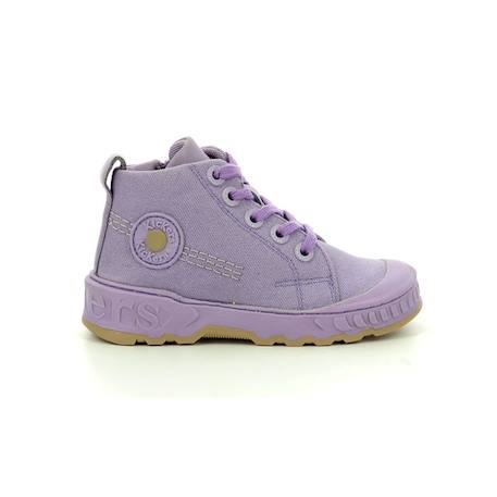 KICKERS Baskets hautes Kickrup BEIGE+VERT+VIOLET 9 - vertbaudet enfant 