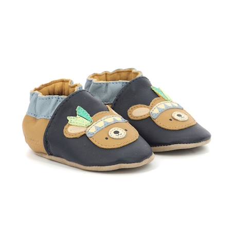 ROBEEZ Chaussons Forest Game marine BLEU 2 - vertbaudet enfant 