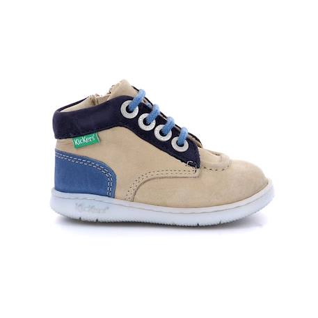 KICKERS Bottillons Kickiconic beige BEIGE+BLEU+ROSE 1 - vertbaudet enfant 