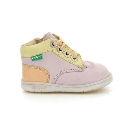 KICKERS Bottillons Kickiconic beige BEIGE+BLEU+ROSE 9 - vertbaudet enfant 