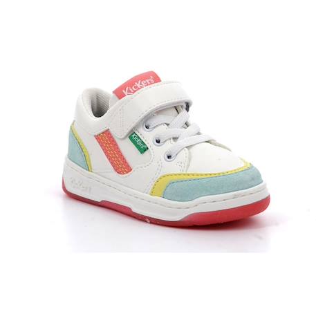 KICKERS Baskets basses Kouic blanc BLANC 2 - vertbaudet enfant 