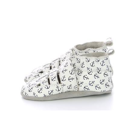 ROBEEZ Salomés Sandiz marine BLANC+BLEU 4 - vertbaudet enfant 