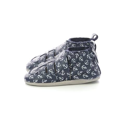 ROBEEZ Salomés Sandiz marine BLANC+BLEU 8 - vertbaudet enfant 