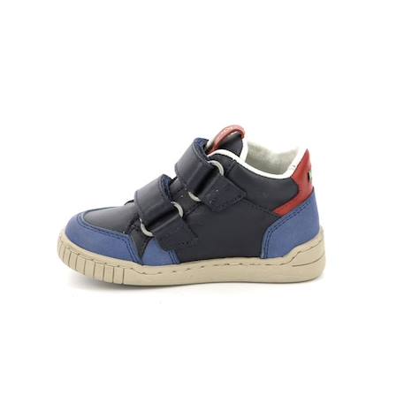 KICKERS Baskets hautes Wincky Vel bleu BLEU 4 - vertbaudet enfant 