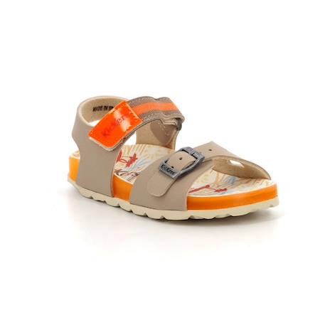 KICKERS Sandales Sostreet argent BEIGE+BLANC+BLANC 2 - vertbaudet enfant 