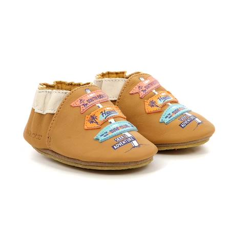 ROBEEZ Chaussons Seek Advent Crp camel BLANC 2 - vertbaudet enfant 