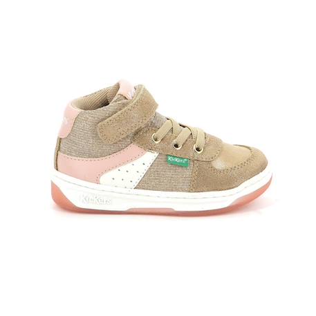 KICKERS Baskets hautes Kickalien beige BEIGE+BLEU 1 - vertbaudet enfant 