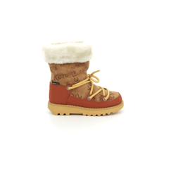 Chaussures-Chaussures fille 23-38-Boots, bottines-KICKERS Boots Kickneosnow Kid camel