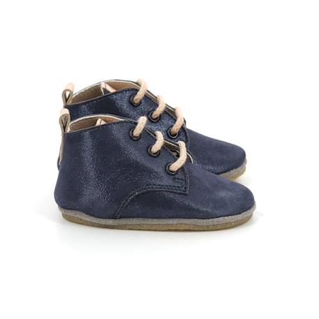 ASTER Chaussons Layas marine BLEU+ROSE 1 - vertbaudet enfant 