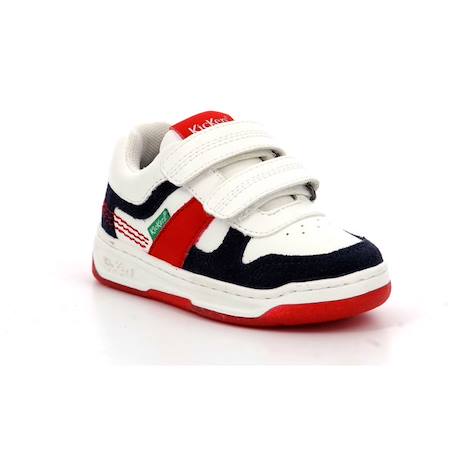 KICKERS Baskets basses Kalido Vert/blanc BLANC+BLANC+BLANC 10 - vertbaudet enfant 