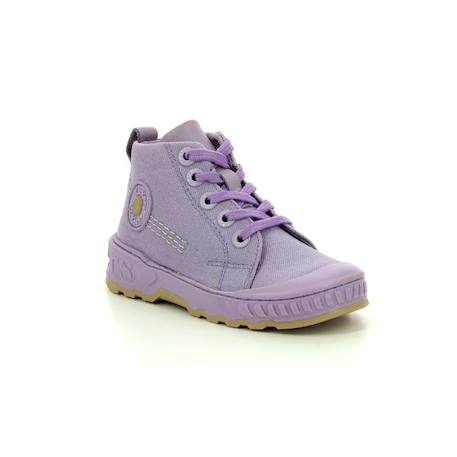 KICKERS Baskets hautes Kickrup BEIGE+VERT+VIOLET 10 - vertbaudet enfant 