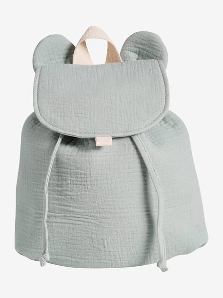 Bébé-Accessoires-Sac-Sac à dos maternelle personnalisable en gaze de coton animation oreilles