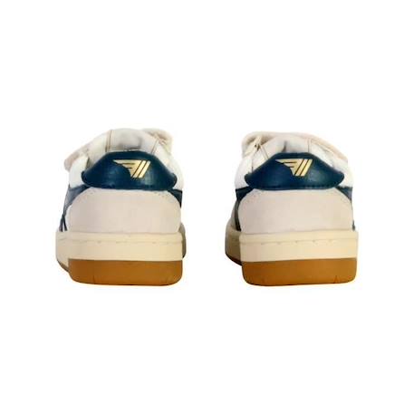 Basket Cuir Gola Hawk Strap - Blanc-Bleu BLANC 4 - vertbaudet enfant 