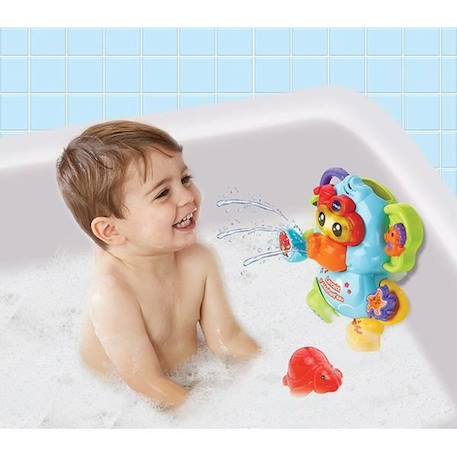 Jouet de Bain VTECH BABY - Lancelot l'Éléphant'eau - Aspergeur d'eau - 12 mois et plus BLEU 2 - vertbaudet enfant 