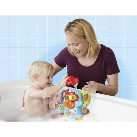 Jouet de Bain VTECH BABY - Lancelot l'Éléphant'eau - Aspergeur d'eau - 12 mois et plus BLEU 3 - vertbaudet enfant 