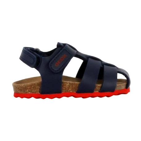 Sandales Cuir Geox Chalki - Navy-Rouge ROUGE 2 - vertbaudet enfant 