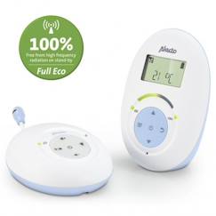 Babyphone - Alecto - DBX-112 - Ondes zéro émission - Eco DECT - Blanc-Bleu  - vertbaudet enfant