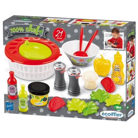 ECOIFFIER - 2579 - Coffret salade composée ROUGE 3 - vertbaudet enfant 