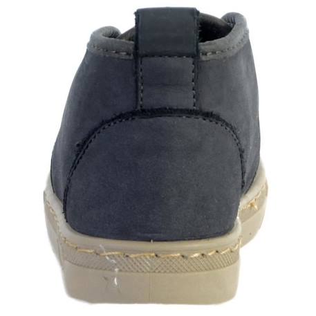 Basket Montante Cuir Enfant - Natural World - Safari On Nappa - Noir - Lacets ronds - Confort exceptionnel NOIR 3 - vertbaudet enfant 