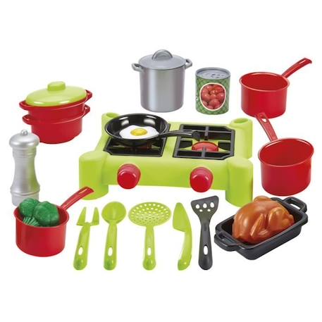 ECOIFFIER CHEF Dinette Réchaud VERT 1 - vertbaudet enfant 