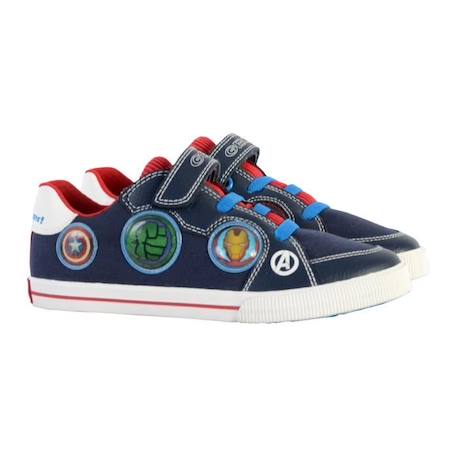 Basket à Scratch Plate Geox Enfant Kilwi Canv+Tumb BLEU 3 - vertbaudet enfant 