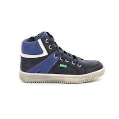 Chaussures-KICKERS Baskets hautes Lowell bleu