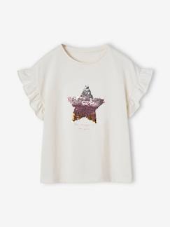 -T-shirt réversible sequins fille