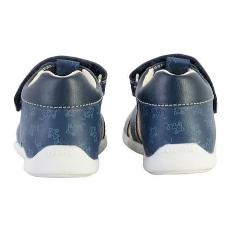 Sandales enfant Geox Elthan - GEOX - Marine Claire - Cuir - Scratch - Confort exceptionnel BLEU 4 - vertbaudet enfant 