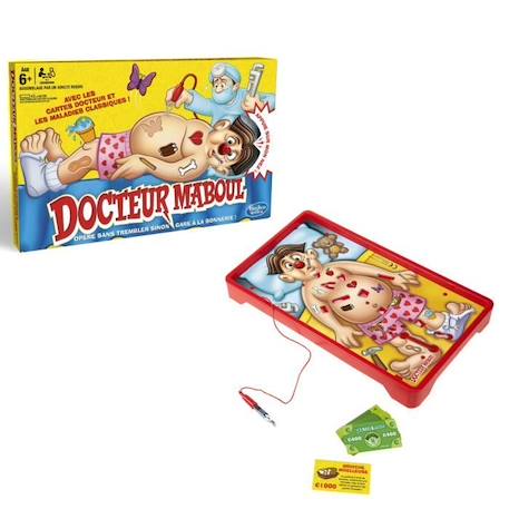 Docteur Maboul - Jeu de plateau électronique - jeu amusant pour enfants à partir de 6 ans - jeu d'intérieur - avec bobos classiques ROUGE 5 - vertbaudet enfant 