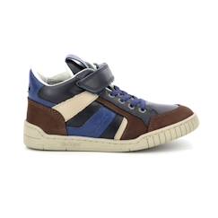 Chaussures-Chaussures garçon 23-38-Baskets, tennis-KICKERS Baskets hautes Wincky Cdt bleu