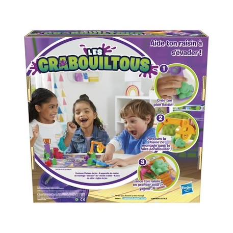 Les Crabouiltous, jeu de plateau pour enfants, à partir de 5 ans, jeu pour la famille avec pâte à modeler VIOLET 4 - vertbaudet enfant 