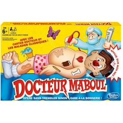 Jouet-Jeux de société-Jeux classiques et de réflexion-Docteur Maboul - Jeu de plateau électronique - jeu amusant pour enfants à partir de 6 ans - jeu d'intérieur - avec bobos classiques