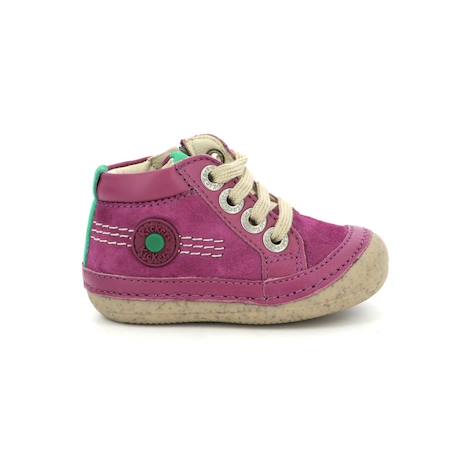 KICKERS Bottillons Sonistreet bordeaux BEIGE+BLANC+MARRON 5 - vertbaudet enfant 