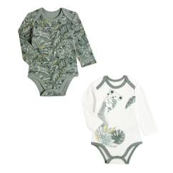 -Lot de 2 bodies bébé manches longues Amazonie